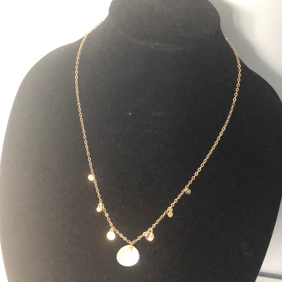 Ettika
18K Gold Plated Shell Disc Necklace - Picture 5 of 10